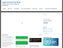 Tablet Screenshot of legalscholarshipblog.com